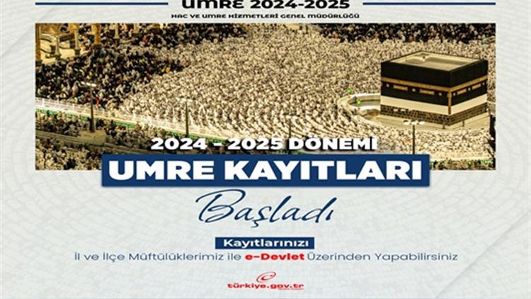 2024-2025 yılı umre kayıtları başladı